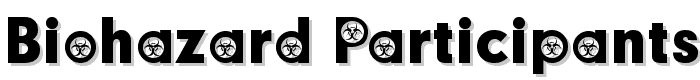 Biohazard Participants font
